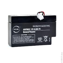 Batterie plomb AGM NX 0.8-12 General Purpose FR 12V 0.8Ah JST photo du produit