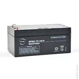 Batterie plomb AGM NX 3.2-12 General Purpose FR 12V 3.2Ah F4.8 product photo