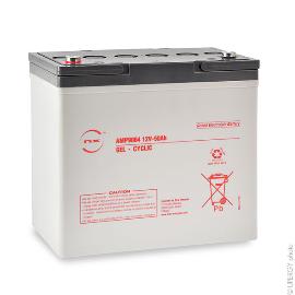 Batterie plomb etanche gel NX 50-12 Cyclic 12V 50Ah M6-F photo du produit