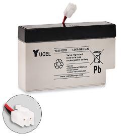 Batterie plomb AGM YUCEL Y0.8-12 12V 0.8Ah JST photo du produit