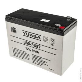 Batterie plomb AGM YUASA REC10-12 12V 10Ah F6.35 product photo