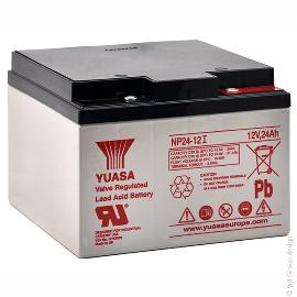 Batterie plomb AGM YUASA NP24-12I 12V 24Ah M5-F product photo