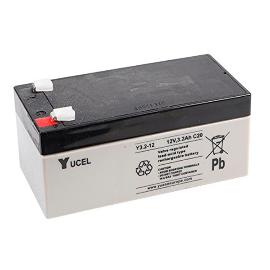 Batterie plomb AGM YUCEL Y3.2-12 12V 3.2Ah F4.8 photo du produit