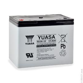 Batterie plomb AGM YUASA REC80-12 12V 80Ah M6-F product photo