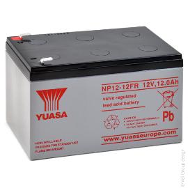 Batterie plomb AGM YUASA NP12-12FR 12V 12Ah F6.35 product photo