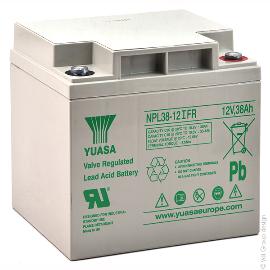 Batterie plomb AGM YUASA NPL38-12IFR 12V 38Ah M5-F product photo