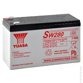 Batterie onduleur (UPS) YUASA SW280 12V 7.6Ah F6.35 product photo