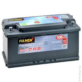 Batterie voiture FULMEN Formula Xtreme FA1000 12V 100Ah 900A photo du produit