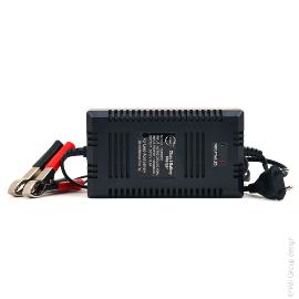 Chargeur plomb NX 12V/6A 110-230V - pinces crocodiles (Intelligent) product photo