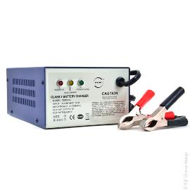 Chargeur plomb NX 12V/10A 100-240V - pinces crocodiles (Intelligent) product photo