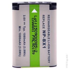 Batterie appareil photo - caméra 3.7V 1080mAh photo du produit