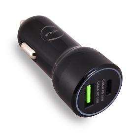Chargeur rapide allume cigare USB C et USB product photo