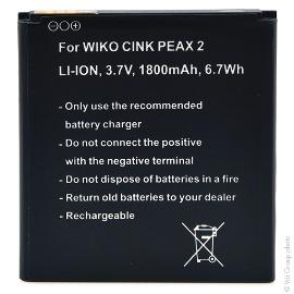 Batterie téléphone portable pour Wiko 3.7V 1800mAh photo du produit