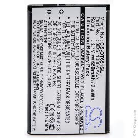Batterie téléphone portable pour Alcatel 3.7V 650mAh photo du produit