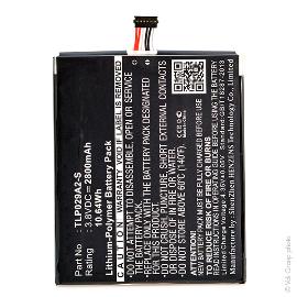 Batterie téléphone portable pour TCL 3.8V 2800mAh photo du produit