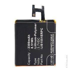 Batterie téléphone portable pour Sony Ericsson 3.7V 2300mAh photo du produit