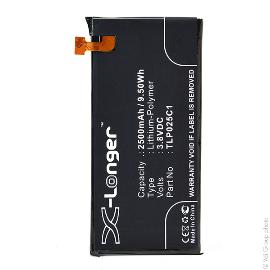 Batterie téléphone portable pour Alcatel 3.8V 2500mAh photo du produit