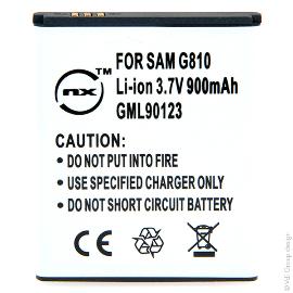 Batterie téléphone portable pour Samsung 3.7V 1000mAh photo du produit