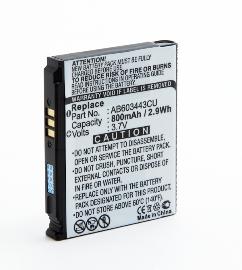 Batterie téléphone portable pour Samsung 3.7V 800mAh photo du produit