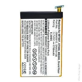 Batterie téléphone portable pour Motorola 3.7V 1700mAh photo du produit