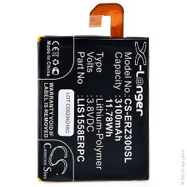 Batterie téléphone portable pour Sony Ericsson 3.8V 3100mAh photo du produit