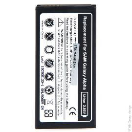 Batterie téléphone portable pour Samsung Galaxy Alpha 3.85V 1700mAh photo du produit
