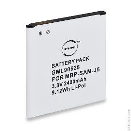Batterie téléphone portable pour Samsung 3.8V 2400mAh product photo