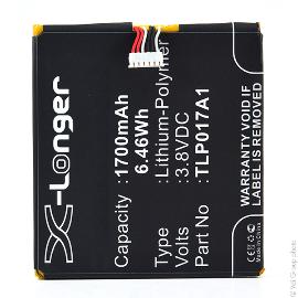 Batterie téléphone portable pour Alcatel 3.8V 1700mAh photo du produit
