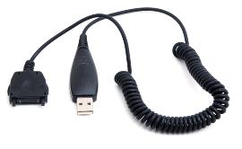Câble rétractable USB vers connectique pour téléphone portable Panasonic photo du produit