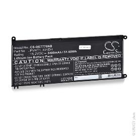 Batterie ordinateur portable compatible Dell 15.2V 3400mAh photo du produit