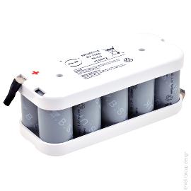 Batterie eclairage de secours Nicd 10x D 5S2P ST2 6V 10Ah Cosse product photo