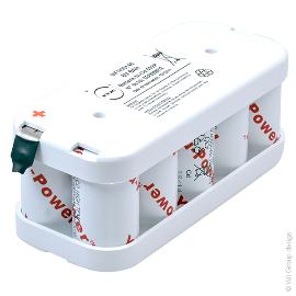 Batterie eclairage secours 10xDH4-5/70 HT 5S2P ST2 6V 8Ah Cosse photo du produit