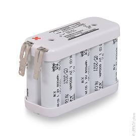 Batterie eclairage secours 10x AA HT 10S1P 12V 800mAh Faston photo du produit