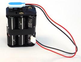 Batterie alcaline 6x AA batt holder 6S1P ST2 9V 3.4Ah PP3 to EHR3 photo du produit