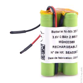 Batterie Nimh 3x AAA NX 3S1P ST3 3.6V 800mAh F90 photo du produit