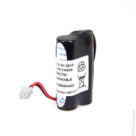 Batterie eclairage secours 2x AA 2S1P ST1 2.4V 1100mAh JST product photo