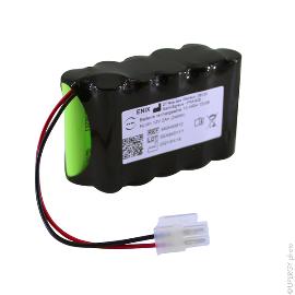 Batterie médicale rechargeable Cardioline 200S 12V 2Ah Molex photo du produit