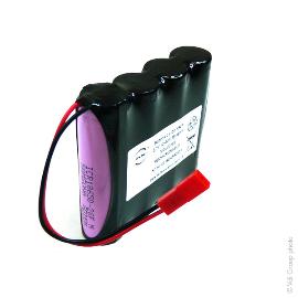 Batterie Li-Ion 4x18650 1S4P ST1 3.6V 10.4Ah JST photo du produit