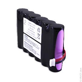 Batterie Li-Ion 6x 18650 2S3P ST1 7.2V 7.8Ah JST photo du produit