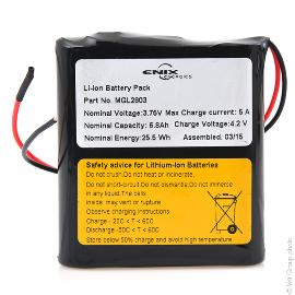Batterie Li-Ion 1S1P MP176065 xlr 24.82Wh 3.65V 6.8Ah Wire photo du produit