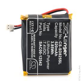 Batterie collier pour chien 1S1P 7.4V 520mAh photo du produit