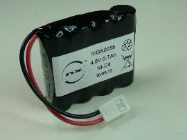 Batterie Nicd 4x AA NX 4S1P ST1 4.8V 700mAh MOLEX photo du produit