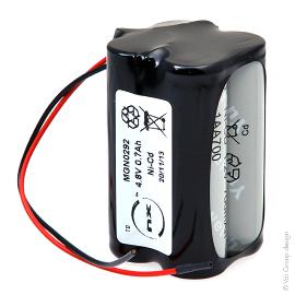 Batterie Nicd 4x AA 4S1P ST2 4.8V 700mAh Fils photo du produit