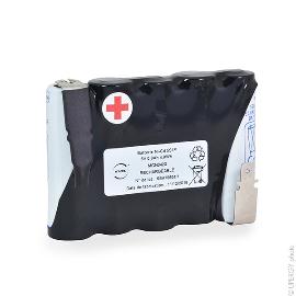 Batterie eclairage secours 5x AA VST 5S1P ST1 HT 6V 800mAh FASTON 6.3mm(+) 4.8mm(-) photo du produit