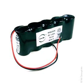 Batterie eclairage secours 5x SC VNT 5S1P ST1 6V 1.6Ah fils photo du produit