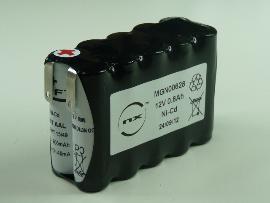 Batterie Nicd 10x AA VT 10S1P ST2 12V 0.8Ah Cosse photo du produit