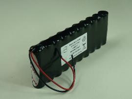 Batterie Nicd 10AA 10S1P ST1 12V 800mAh F photo du produit