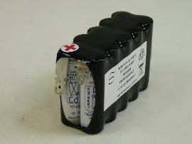 Batterie Nicd 10xAA HT 10S1P ST2 12V 0.8Ah photo du produit