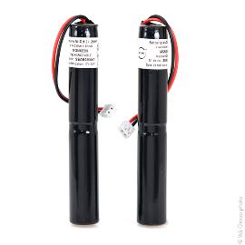 Batterie eclairage secours 2 x AA ST4 (2 packs) 2.4V 800mAh JST photo du produit