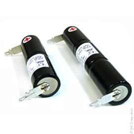 Batterie eclairage secours 3x SC VNT 3,6V 3S1P & 2x SC VNT 2,4 2S1P ST4 1.6Ah Fast photo du produit